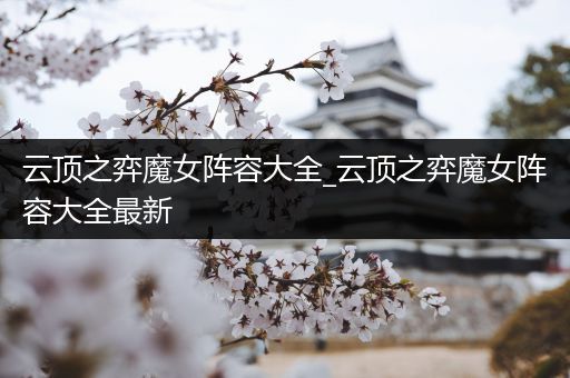 云顶之弈魔女阵容大全_云顶之弈魔女阵容大全最新