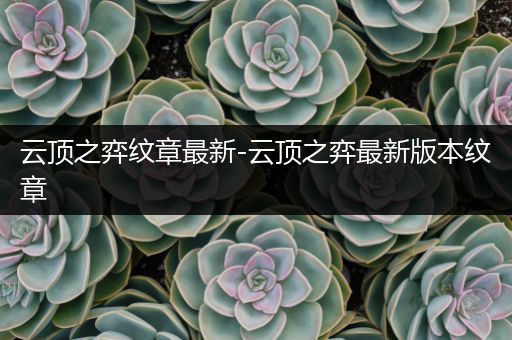 云顶之弈纹章最新-云顶之弈最新版本纹章
