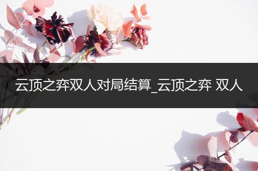 云顶之弈双人对局结算_云顶之弈 双人