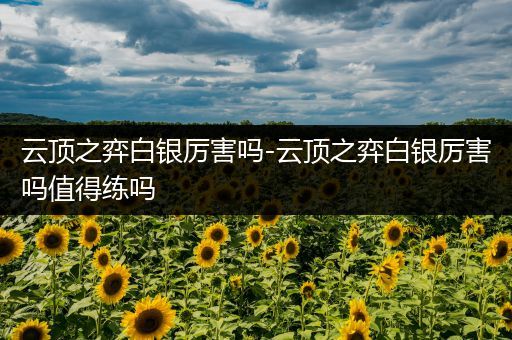 云顶之弈白银厉害吗-云顶之弈白银厉害吗值得练吗