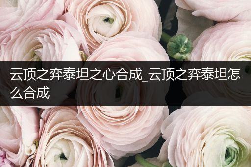 云顶之弈泰坦之心合成_云顶之弈泰坦怎么合成