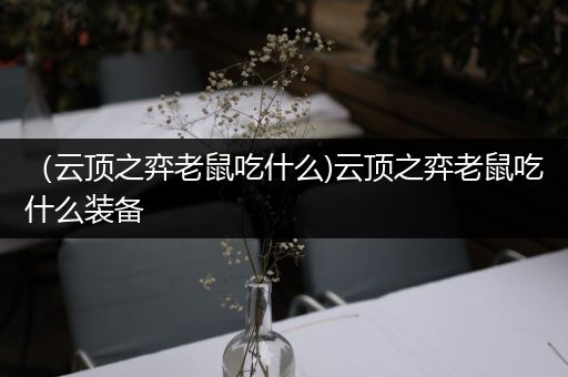 （云顶之弈老鼠吃什么)云顶之弈老鼠吃什么装备