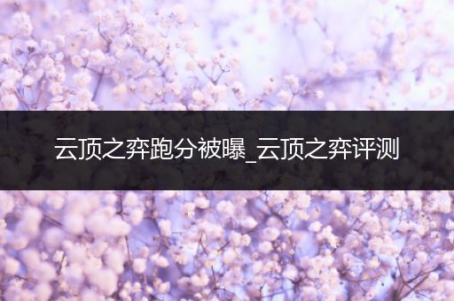云顶之弈跑分被曝_云顶之弈评测