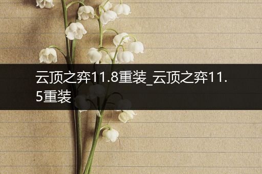 云顶之弈11.8重装_云顶之弈11.5重装