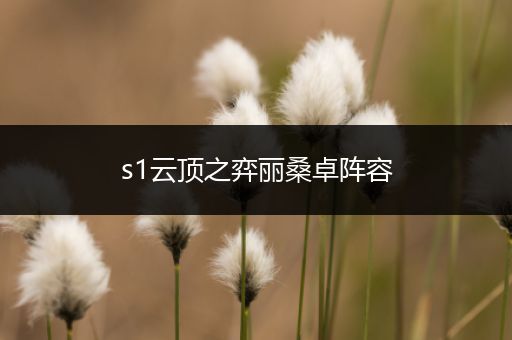 s1云顶之弈丽桑卓阵容