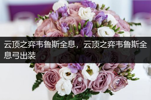 云顶之弈韦鲁斯全息，云顶之弈韦鲁斯全息弓出装
