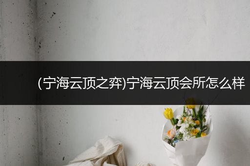 （宁海云顶之弈)宁海云顶会所怎么样