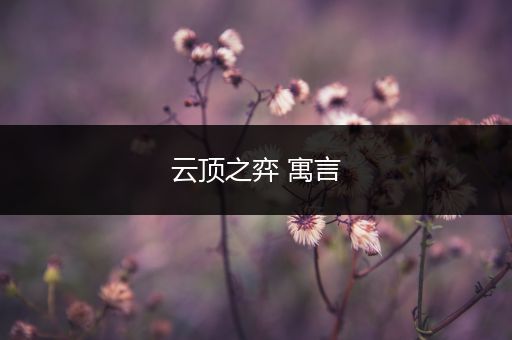 云顶之弈 寓言