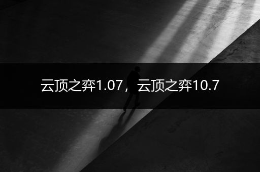 云顶之弈1.07，云顶之弈10.7