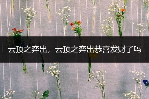 云顶之弈出，云顶之弈出恭喜发财了吗