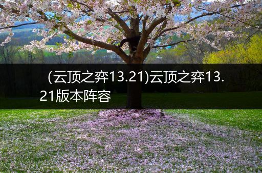 （云顶之弈13.21)云顶之弈13.21版本阵容