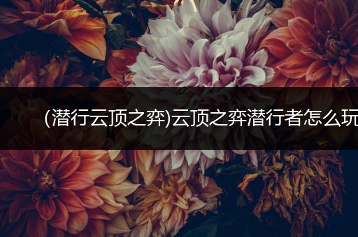 （潜行云顶之弈)云顶之弈潜行者怎么玩