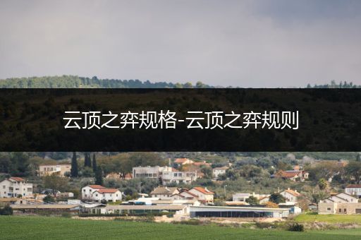 云顶之弈规格-云顶之弈规则