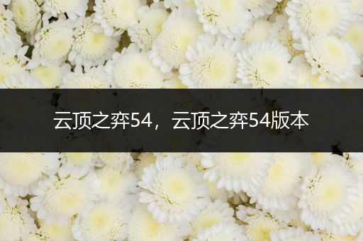云顶之弈54，云顶之弈54版本