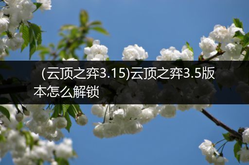 （云顶之弈3.15)云顶之弈3.5版本怎么解锁