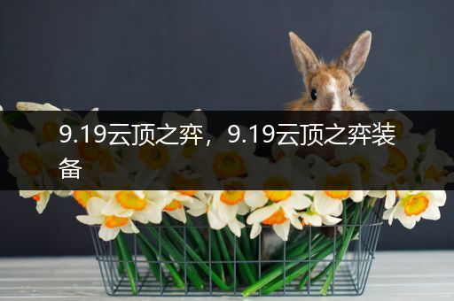 9.19云顶之弈，9.19云顶之弈装备