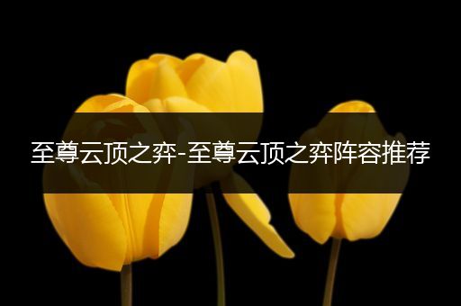 至尊云顶之弈-至尊云顶之弈阵容推荐