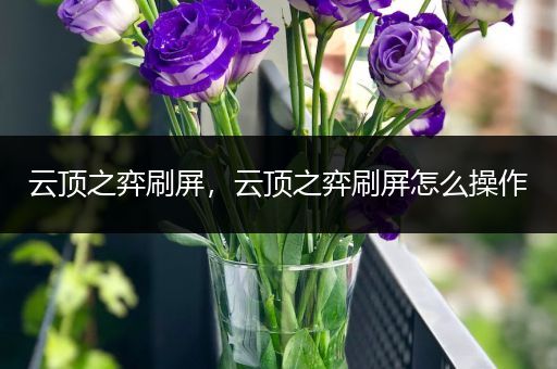 云顶之弈刷屏，云顶之弈刷屏怎么操作